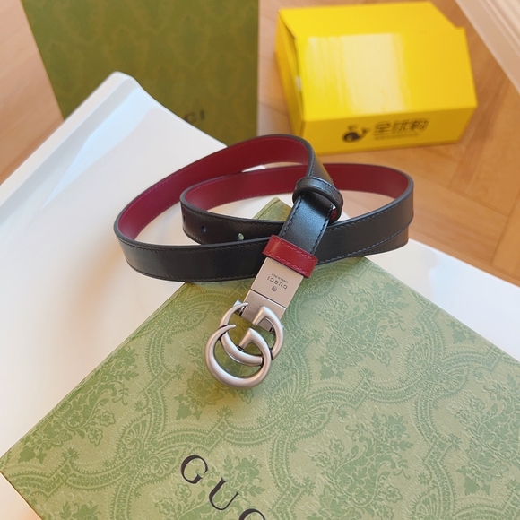 Gucci Black and Red Womens Belt main image 7